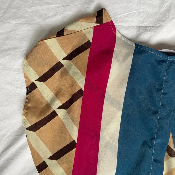 Akira Chicago Red Label, split back top, size S, multi colored - Picture 3 of 4